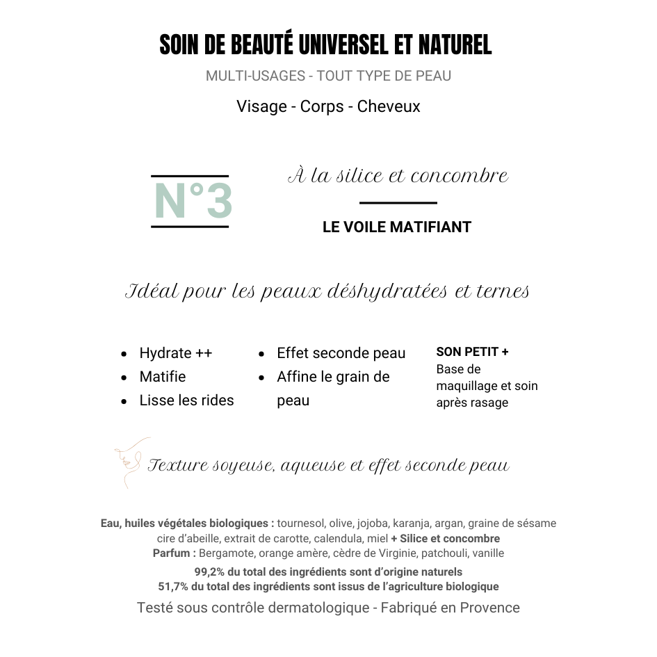 N.3 - À LA SILICE ET CONCOMBRE